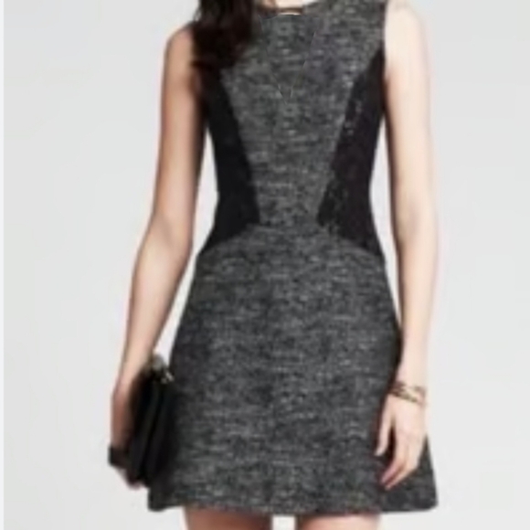 Theory A-Line Colorblock Dress - Picture 1 of 5